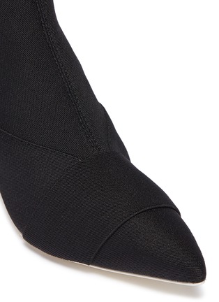 细节 - 点击放大 - MERCEDES CASTILLO - Kera Mid拼接设计斜纹布高跟短靴