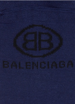细节 - 点击放大 - BALENCIAGA - BB Mode品牌标志针织袜