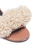 细节 - 点击放大 - Avec Modération - Kitzbuhel毛球装饰天鹅绒拖鞋