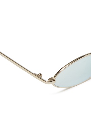 细节 - 点击放大 - SPEKTRE - Xyz金属椭圆镜框镜面太阳眼镜