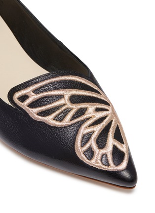 细节 - 点击放大 - SOPHIA WEBSTER - BIBI BUTTERFLY蝴蝶翅膀刺绣真皮平底鞋
