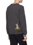 背面 - 点击放大 - MAISON KITSUNÉ - 狐狸图案条纹衣袖羊毛针织衫
