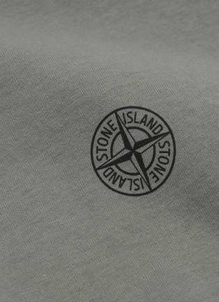  - STONE ISLAND - 品牌标志纯棉T恤