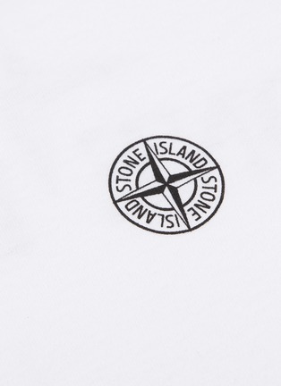  - STONE ISLAND - 品牌标志纯棉T恤