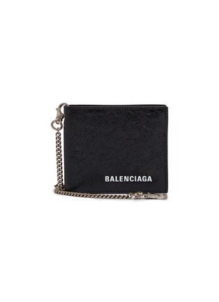 首图 - 点击放大 - BALENCIAGA - Explorer品牌名称皱感小羊皮链条折叠钱包