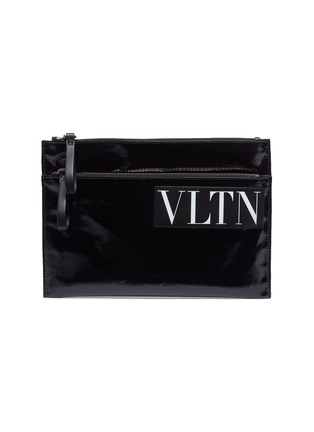 首图 - 点击放大 - VALENTINO GARAVANI - Valentino Garavani VLTN品牌名称徽章涂层手拿包