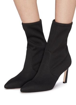 模特儿示范图 - 点击放大 - STUART WEITZMAN - Rapture尖头高跟短靴