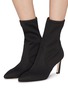 模特儿示范图 - 点击放大 - STUART WEITZMAN - Rapture尖头高跟短靴