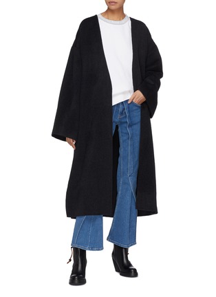 模特儿示范图 - 点击放大 - ACNE STUDIOS - oversize双面羊毛混羊绒大衣
