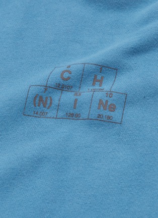 x NUMBER (N)INE乐章及化学元素印花拼色连帽卫衣展示图