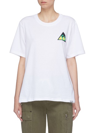 首图 - 点击放大 - PROENZA SCHOULER - PSWL Pyramid品牌名称三角形印花纯棉T恤