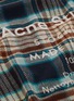细节 - 点击放大 - ACNE STUDIOS - 品牌名称格纹羊毛围巾