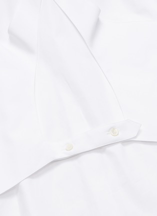  - HELMUT LANG - 镂空交叉布饰纯棉府绸衬衫