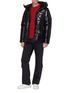 模特儿示范图 - 点击放大 - MONCLER - x Craig Green尼龙品牌标志混棉卫衣