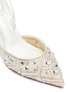 细节 - 点击放大 - RENÉ CAOVILLA - 仿水晶人造珍珠蕾丝露跟鞋