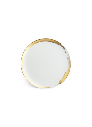 首图 –点击放大 - L'OBJET - Zen镀金笔触陶瓷餐盘－白色及金色