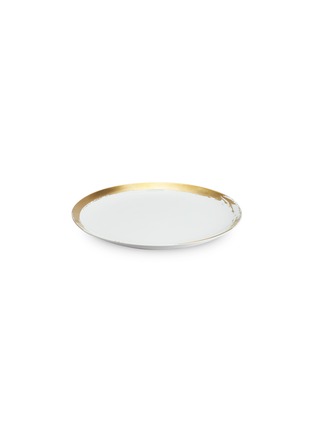  - L'OBJET - Zen镀金笔触陶瓷餐盘－白色及金色