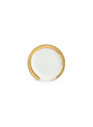首图 –点击放大 - L'OBJET - Zen镀金笔触陶瓷酱汁碟－白色及金色