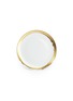 首图 –点击放大 - L'OBJET - Zen镀金笔触陶瓷甜品碟－白色及金色