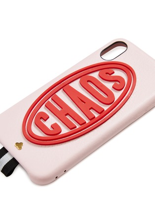 细节 - 点击放大 - CHAOS - Daytona logo鹿皮手机壳（粉色）－iPhone X/XS