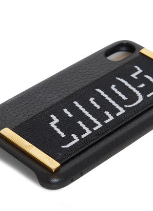细节 - 点击放大 - CHAOS - 松紧带鹿皮手机壳（黑色）－iPhone X