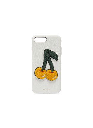 首图 - 点击放大 - CHAOS - 樱桃刺绣鹿皮手机壳－iPhone 7 Plus/8 Plus