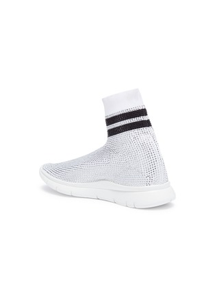 细节 - 点击放大 - JOSHUA SANDERS - Strass knit sock sneakers
