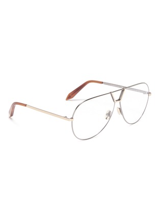 模特儿示范图 - 点击放大 - VICTORIA BECKHAM - Metal aviator optical glasses