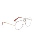 模特儿示范图 - 点击放大 - VICTORIA BECKHAM - Metal aviator optical glasses