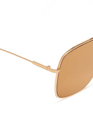 细节 - 点击放大 - VICTORIA BECKHAM - 'Loop Navigator' metal aviator sunglasses