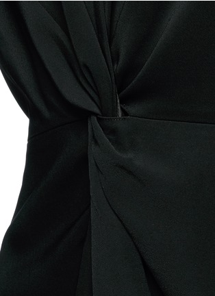 细节 - 点击放大 - ROSETTA GETTY - 扭结装饰深V绉绸连衣裙