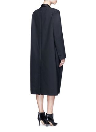 背面 - 点击放大 - BALENCIAGA - 单色混羊毛大衣
