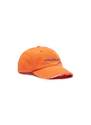 首图 - 点击放大 - VETEMENTS - x Reebok 'Weekday' slogan embroidered distressed baseball cap