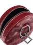 细节 - 点击放大 - TARA ZADEH  - 'Azar' geometric link strap velvet circle clutch