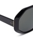 细节 - 点击放大 - LINDA FARROW - Oversize六边形板材镜框太阳眼镜