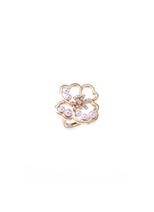 首图 –点击放大 - TASAKI - Scented珍珠及钻石18k黄金花卉戒指