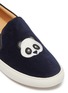 细节 - 点击放大 - BING XU - Tribeca熊猫刺绣天鹅绒便鞋