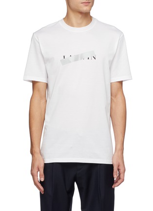 首图 - 点击放大 - LANVIN - 反光条纹品牌名称纯棉T恤