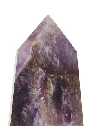 细节 –点击放大 - LANE CRAWFORD - x Stoned Crystals Chevronica几何水晶摆件－紫水晶
