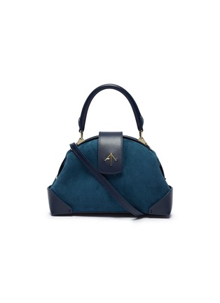 首图 - 点击放大 - MANU ATELIER - 'Demi' suede and leather crossbody satchel