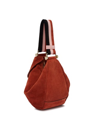 细节 - 点击放大 - MANU ATELIER - 'Fernweh' stripe shoulder strap micro suede handbag