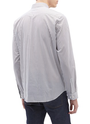 背面- 点击放大 - theory - irving connel波点印花棉质衬衫