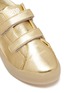 细节 - 点击放大 - POP SHOES - St Laurent儿童款LED灯真皮搭带运动鞋