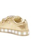 模特儿示范图 - 点击放大 - POP SHOES - St Laurent儿童款LED灯真皮搭带运动鞋