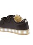 模特儿示范图 - 点击放大 - POP SHOES - St Laurent儿童款LED灯真皮搭带运动鞋