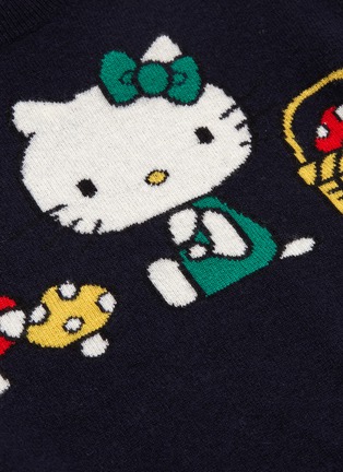  - CHINTI & PARKER - x Hello Kitty®卡通及蘑菇图案羊绒混羊毛针织衫