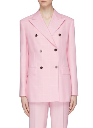 calvin klein 205w39nyc | 格纹羊毛西服外套 | 女士 | lane crawford