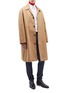 模特儿示范图 - 点击放大 - CALVIN KLEIN 205W39NYC - 插肩袖混棉大衣