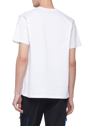 背面 - 点击放大 - M+RC NOIR - 车缝线点缀品牌标志纯棉T恤