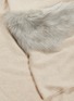 细节 - 点击放大 - KARL DONOGHUE - 小羊皮毛点缀羊绒针织围巾